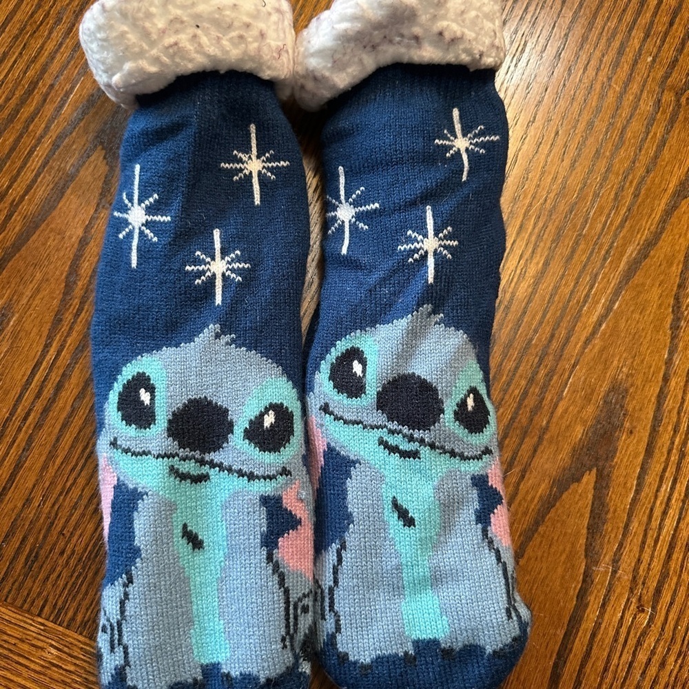 Stitch Fuzzy Socks